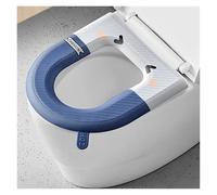 CSSHNL Copri WC Copriwater Impermeabile Riutilizzabile Copriwater Lavabile Copriwater Antiscivolo for Uso Domestico e da Viaggio Accessori for Il Bagno(Blue)