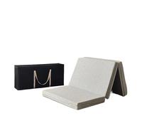 CSSHNL Materasso Pieghevole Materasso pieghevole full size, materasso in memory foam a tre ante da 4 pollici con fodera lavabile, medio rigido(Twin)