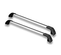 CSSPDM 2 Pezzi di Accessori per Auto Barre Trasversali Portapacchi in Alluminio con Serratura per Volvo XC60 2018-2025(Black+Silver)