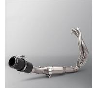 CSSPDM Accessori terminali silenziatori Collegamento Marmitta Centrale Anteriore per Moto di Scarico Completo per K&awasaki ER6N per Versys 650 Z650 per Ninja 650 2023 2024 2025(Style 2)