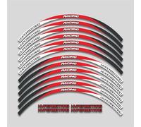 CSSPDM Facile installare 17 Pollici Adesivi Moto Rim Decalcomanie Ruote Nastro Riflettente della Banda per D&ucati Hypermotard 939 821 796 950 1100(Style 12)