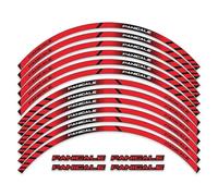 CSSPDM Facile installare Parti del Motociclo Contorno Ruota Decorazione Decalcomania Ruota Decalcomanie Adesivo per D&ucati Panigale 959 899 1299 V2 V4(Style 4)