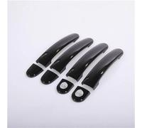 CSSPDM Gloss Black Chrome Car Door Handle Covers Accessori Styling Adesivi Per Golf 5 MK5 V Per Rabbit 1K 2004-2009(Black B)