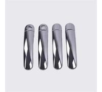 CSSPDM Gloss Black Chrome Car Door Handle Covers Accessori Styling Adesivi Per Golf 5 MK5 V Per Rabbit 1K 2004-2009(Silver B)