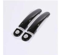 CSSPDM Gloss Black Chrome Car Door Handle Covers Accessori Styling Adesivi Per Golf 5 MK5 V Per Rabbit 1K 2004-2009(Black C)