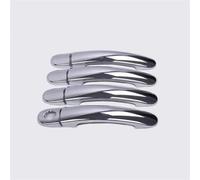 CSSPDM Gloss Black Chrome Car Door Handle Covers Accessori Styling Adesivi Per Golf 5 MK5 V Per Rabbit 1K 2004-2009(Silver A)