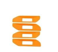 CSSPDM Per Ford Per Ranger T9 2023 2024, Adesivi Per Maniglie Interne Delle Portiere, 4 Pezzi, Accessori Per Auto Bracciolo plastica(Orange)
