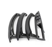 CSSPDM Set 7 Pezzi LHD RHD Pannello Interruttore Porta Finestra Interno Maniglia Trazione Copertura Pelle Per X5 X6 E70 E71 2007-2014 Bracciolo plastica(RHD Set Carbon16)