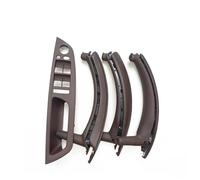 CSSPDM Set 7 Pezzi LHD RHD Pannello Interruttore Porta Finestra Interno Maniglia Trazione Copertura Pelle Per X5 X6 E70 E71 2007-2014 Bracciolo plastica(LHD Set Moka7)