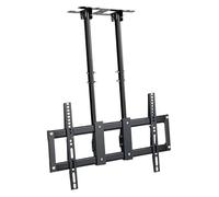 CSSQCSSUANB Supporto TV a soffitto, Supporto TV Elettrico a so Adjustable Height Double Pole Single Screen TV Mount Fits 40-90/50-110 inch LED Flat Panel Display(60-110inch)(60-110inch)