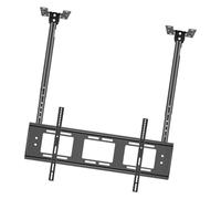 CSSQCSSUANB Supporto TV a soffitto, Supporto TV Elettrico a so Adjustable Height Fits 50-100 inch LED Flat Panel Display, Double Pole Hanging TV Bracket