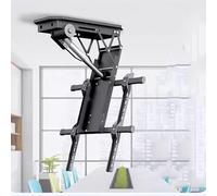 CSSQCSSUANB Supporto TV a soffitto, Supporto TV Elettrico a so Electric Adjustable Ceiling TV Mount Bracket, Hidden Drop Down TV Lift,Fits 50-90 inch TVs Motorized TV Stand TV Wall Bracket