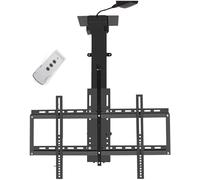 CSSQCSSUANB Supporto TV a soffitto, Supporto TV Elettrico a so Electric Adjustable Ceiling TV Mount Bracket, Electric TV Lift with Remote Control And Memory Setting TV Wall Bracket Mount