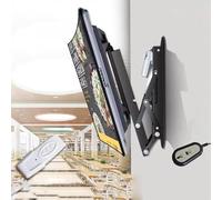 CSSQCSSUANB Supporto TV a soffitto, Supporto TV Elettrico a so Electric Hidden Drop Down TV Lift, TV Wall Mount Ceiling Mount TV Bracket, 0-85° Flip Down