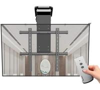 CSSQCSSUANB Supporto TV a soffitto, Supporto TV Elettrico a so Electric with Auto Lifting, Adjustable Ceiling TV Mount Bracket, Motorized TV Mount for 50-90 inch TVs