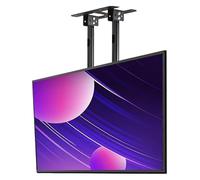 CSSQCSSUANB Supporto TV a soffitto, Supporto TV Elettrico a so Height Adjustable Double Stand Single Screen TV Mount, Fits 60-100 inch Low Profile TVs TV Stand(1-1.6m)(1-2.6m)