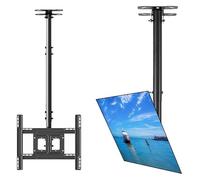 CSSQCSSUANB Supporto TV a soffitto, Supporto TV Elettrico a so Tilting And Swiveling TV Mount Ceiling, for 32-70 inch Flat And Curved TVs Up To 50kg(1.5-2m)(0.5-1m)