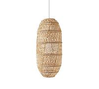 CSSYKV Lampada A Sospensione A Lanterna Giapponese in Rattan, Lampadario retrò Wabi-Sabi E E27 Lampadario A Sospensione A Soffitto Lampadario in Rattan Lampada Tessuta A Mano Sud-EST per Soggiorno