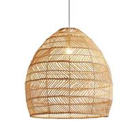 CSSYKV Lampada A Sospensione in Rattan di bambù Moderno Bohémien in Rattan A 1 Luce Stile retrò Giapponese E27 Lampadario in Vimini Copertura per Lampada A Sospensione per Hotel per Soggiorno
