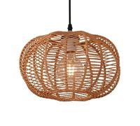CSSYKV Lampada A Sospensione In Stile Wabi-Sabi, Lampada A Sospensione Creativa Soffitto, Paralume In Corda Canapa, Lampadario A Testa Singola In Stile Tropicale Del Sud-est Asiatico