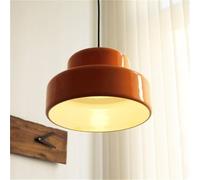 CSSYKV Lampada A Sospensione Nordica Arancione Lampada Da Pranzo Con Paralume Unico Sopra L'isola Della Cucina, Lampada A Sospensione Regolabile Per Lampadari Decorativi Per Camera Da Letto,