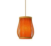 CSSYKV Lampadari D'arte Cinese In Bambù Lampada A Sospensione Dal Design Creativo Lampada A Sospensione Tatami In Stile Vintage Giapponese Lampadario Da Comodino In Legno Naturale Base E27 Con Cavo Re