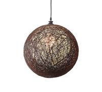 CSSYKV Lampadario A Sfera in Rattan, Lampada in Vimini per Camera da Letto Nordica con Infissi Illuminazione Decorativa A Soffitto Sospeso per Il Corridoio Dell'atrio della Camera
