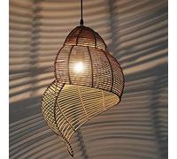 CSSYKV Lampadario A Sospensione in Rattan Design Creativo Fatto A Mano in Vimini Lampadario per Ristorante Decorazione Illuminazione Soffitto Lampada A Sospensione Camera da Letto Balcone Bar Lampada