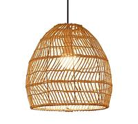 CSSYKV Lampadario in Rattan Fatto A Mano Creativo Lampada A Sospensione con Paralume in Vimini Intrecciato A Mano Lampada A Sospensione Costiera della Fattoria Illuminazione Decorativa A Soffitto