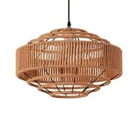 CSSYKV Lampade A Sospensione In Corda Di Canapa, Lampade A Sospensione Uniche Per Bancone Bar E Tavolo Da Pranzo, Lampade In Stile Wabi-sabi In Corda Di Canapa Con Struttura In Metallo