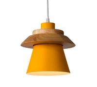 CSSYKV Piccola Lampada A Sospensione In Legno Macaron Lampada Da Soffitto A Sospensione Industriale Lampadari Decorativi A Lanterna Nordica Semplice E26 Per Isola Cucina, Sala Da Pranzo,