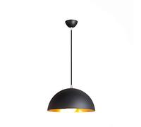 CSSYKV Retro Stile Industriale lampadario Nero Metallo Semi-Circolare Paralume Singola Testa E27 Linea di Goccia Regolabile per Ristorante Cucina corridoiodel soffitto della Barra