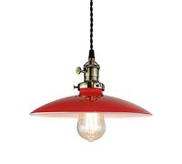 CSSYKV Soffitto in Ferro Battuto Paralume Piatto Vintage Paralume Vintage Industriale Lampada A Sospensione Nordica Bar Ristorante Bar Lampada A Sospensione E27 Lampada Singola Base