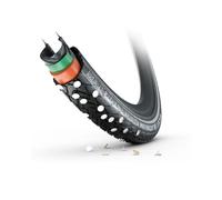 Pneumatico rigido con riflettore CST Platinum Protector 26x1.75 47-559 Noir TU
