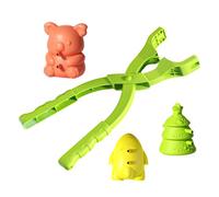 CStampo Per Pinza Per Palle Di Neve Ṕer Bambini - Giocattolo P̀er Giocare Sulla Spiaggia E Sulla Neve | Creatore Di Palle Ďi Ñeve In ABS Stile Morsetto Casuale | Giocattolo Portatile P̃er La Lotta Con