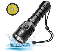 CSTEBOKE SOFIRN SD06 Torcia Subacquea 3200LM, Portata 472m, Torcia per Immersioni con Fascio Concentrato 8°, Luce Subacquea Ricaricabile 5000mAh, IPX8, Interruttore Magnetico per Diving e Snorkeling