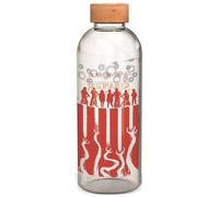CSTORE - Bottiglia Grande - Stor - Stranger Things - Vetro Con Custodia In Silicone - Riutilizzabile - 1030 Ml
