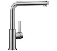 CSTORE - Miscelatore, Rubinetto Cucina, Bocca Girevole 360, Blanco Lanora, Solido Acciaio Inox Spazzolato, Rubinetto A Cartuccia In Ceramica