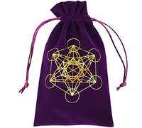 CSXMONEY Custodia per carte dei tarocchi, custodia per carte, custodia in velluto e coulisse, per dadi di cristallo rune di tarocchi, sacchetto regalo da viaggio, viola