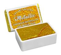 CSY art gallery Acquerelli fatti a mano, colori metallizzati glitterati, oro Merck 24 K, acquerelli a pigmenti di alta qualità per artisti, studenti, hobbisti, calligrafi