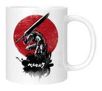 CSYJYMCFX Berserk Guts Anime Mug Cup, Regali per Fan di Anime e Bambini, per Bevande Calde o Fredde, Ceramica 300ml (2)