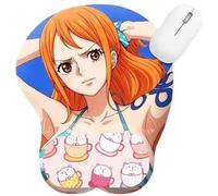 CSYJYMCFX One NaMi Nico Robin Piece Anime, tappetino antiscivolo in silicone con supporto per polso 3D, cuscino ergonomico in gel per comfort e sollievo dal dolore (4)