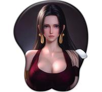 CSYJYMCFX One NaMi Nico Robin Piece Anime, tappetino in silicone antiscivolo con supporto per polso 3D, cuscino ergonomico in gel per comfort e sollievo dal dolore, accessorio da scrivania per ufficio