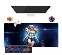 CSYJYMCFX Tappetino per mouse Anime Fairy Tail Lucy Erza Mirajane | Tappetino per mouse impermeabile extra large (35,4" × 15,7" × 0,12") | Base in gomma antiscivolo per PC, portatile, e-Sport (5)