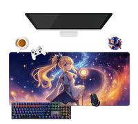 CSYJYMCFX Tappetino per mouse Anime Fairy Tail Lucy Erza Mirajane | Tappetino per mouse impermeabile extra large (35,4" × 15,7" × 0,12") | Base in gomma antiscivolo per PC, portatile, e-Sport (6)