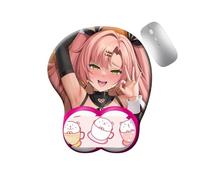 CSYJYMCFX Zenless Zone Zero Vivian Nicole Hoshimi Miyabi Ellen Tappetino in silicone antiscivolo con supporto per polso 3D | Cuscino ergonomico in gel per comfort e sollievo dal dolore (4)