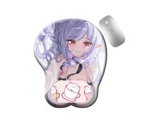 CSYJYMCFX Zenless Zone Zero Vivian Nicole Hoshimi Miyabi Ellen Tappetino in silicone antiscivolo con supporto per polso 3D | Cuscino ergonomico in gel per comfort e sollievo dal dolore (1)