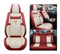 CSYKKL Coprisedili Auto in Pelle PU per Chevrolet Captiva SUV 2006-2024,Set Copri Sedile Anteriori e Posteriori,Impermeabile Traspirante Antisudore Sedile Copriseggiolino,D/Red