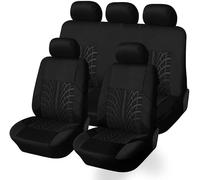 CSYKKL Coprisedili Auto per Opel Corsa C 2000 2001 2002 2003 2004 2005 2006,Set 5 Posti Lavabile Confortevole Fodera Protettiva Antiscivolo Copri-Sedile Accessori Interno,A/Black