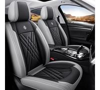 CSYKKL Set Completo Auto Coprisedili per VW Golf 2012-2026,Antiscivolo in Pelle Resistente Protezione Completa Copri Sedile,Misura Copri-Sedile Accessori,E/BlackGrey